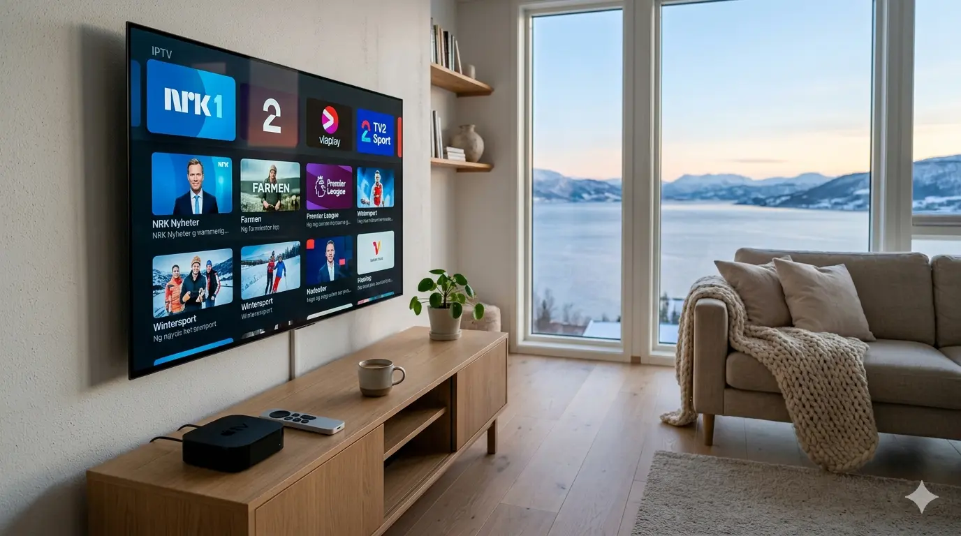 Beste IPTV-app til Apple TV 4K i et norsk stuemiljø, 2026
